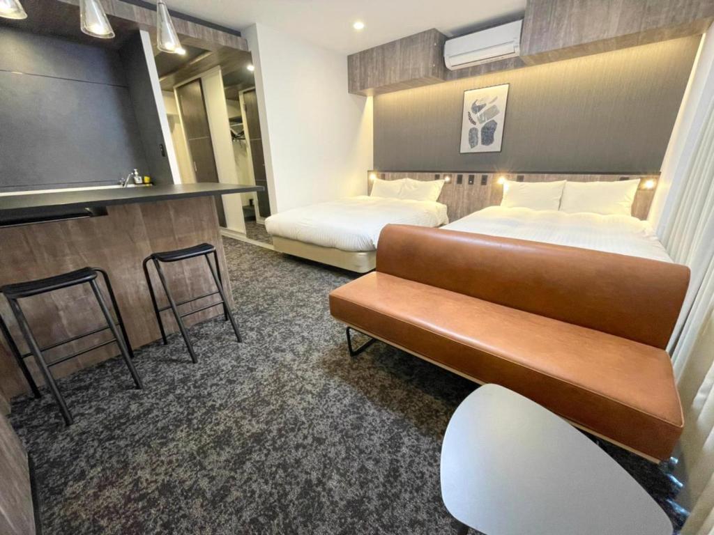 Rakuten STAY Hakata Station North Superior Twin Sofa