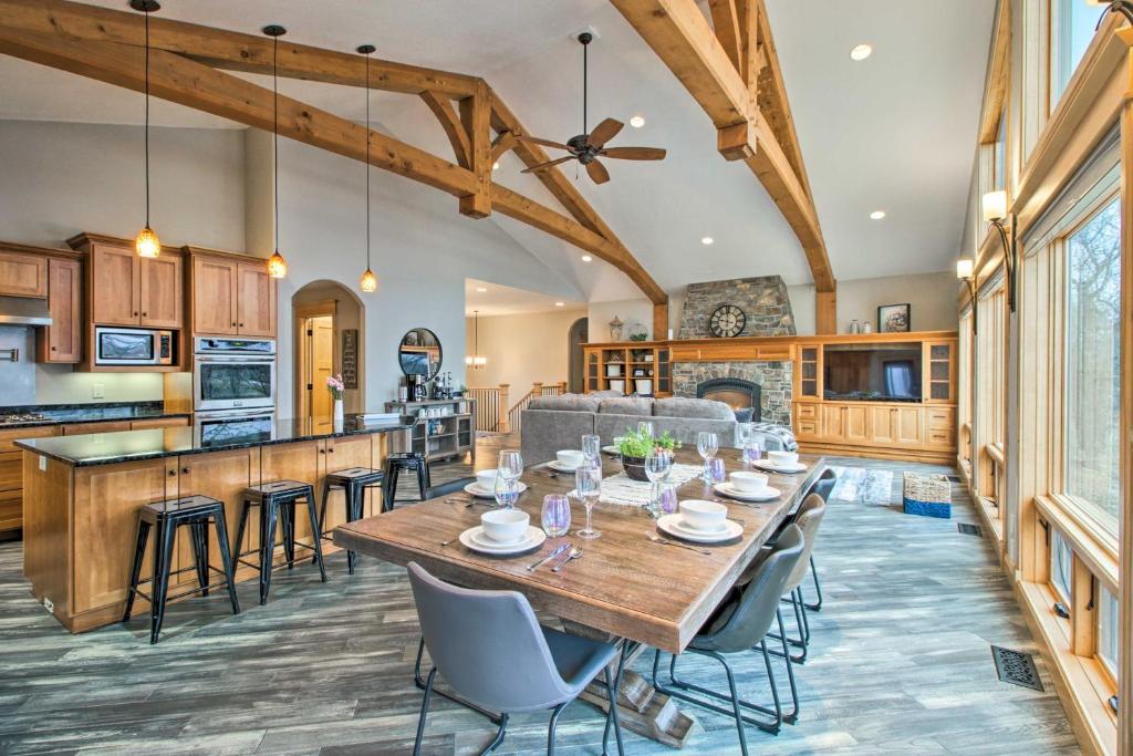 Luxe Lake Latoka Home with Dock, Hot Tub and Game Room