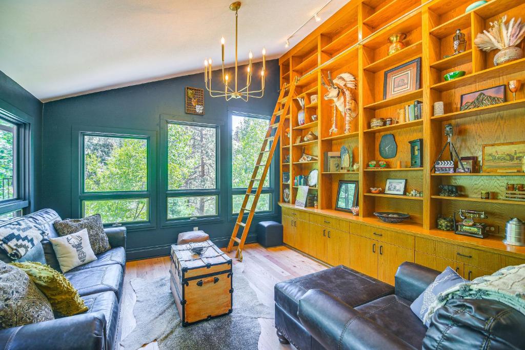 Evergreen Abode with Hot Tub, Decks and Mountain Views